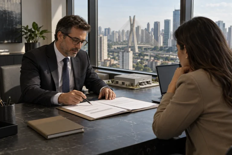 Imagem ilustrativa de reunião para análise contratual empresarial em São Paulo