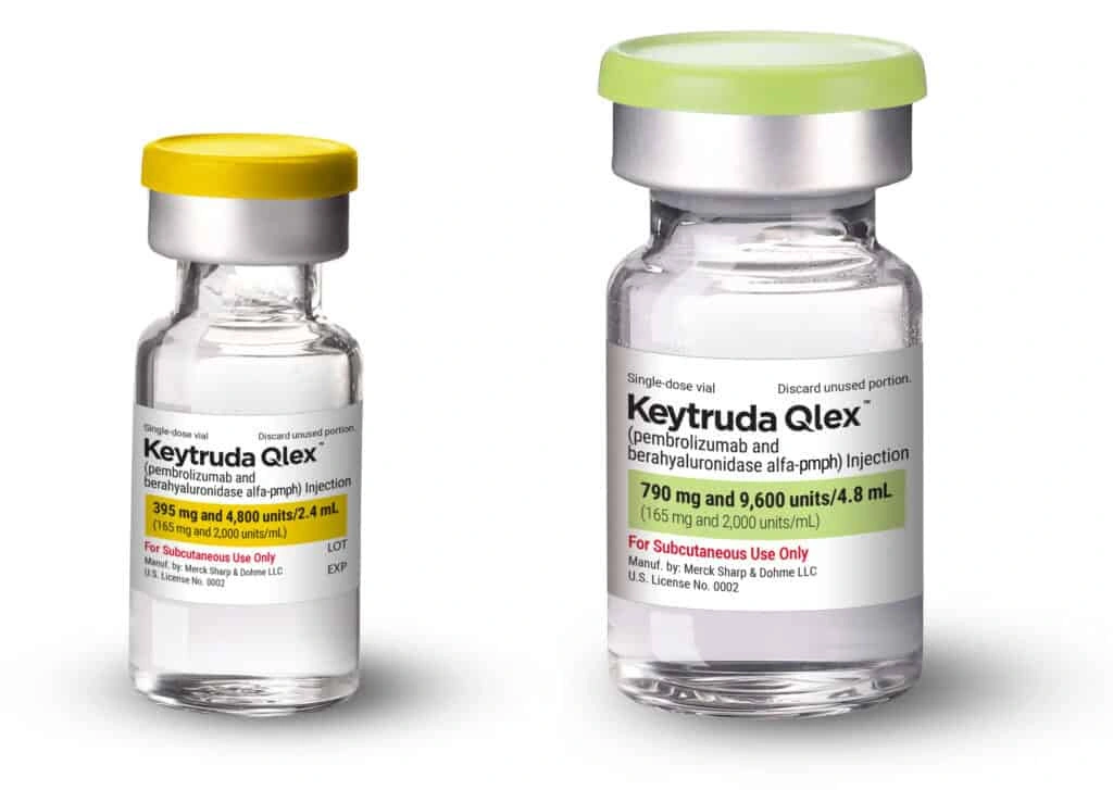 Frascos de Keytruda Qlex, formulação subcutânea dos Estados Unidos